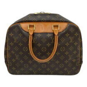 Louis Vuitton Brown Handbag Deauville Monogram Canvas